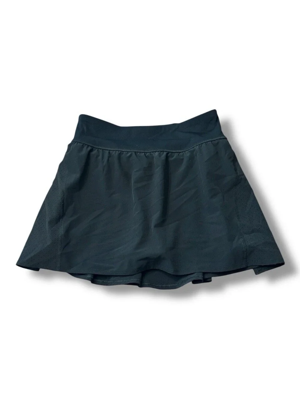 SPANX Shape Get Moving Black Skort Activewear Perforated Shorts Women’s Sz S